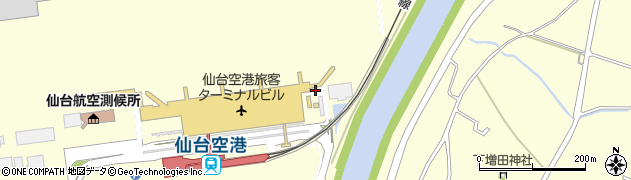 宮城県名取市下増田相野谷地周辺の地図