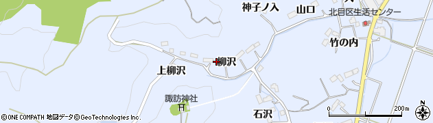 宮城県名取市愛島北目（柳沢）周辺の地図