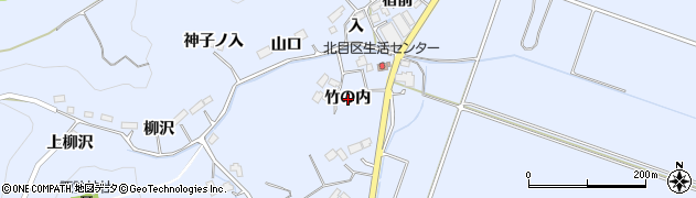 宮城県名取市愛島北目（竹の内）周辺の地図