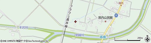 山形県長井市五十川842周辺の地図