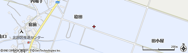 宮城県名取市愛島北目（稔田）周辺の地図