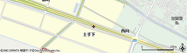 宮城県名取市愛島小豆島土手下周辺の地図