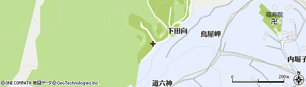 宮城県名取市愛島北目下田向周辺の地図