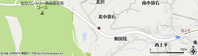 宮城県名取市愛島笠島（北小袋石）周辺の地図
