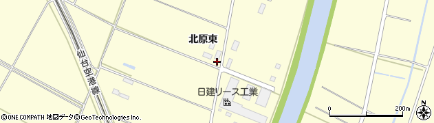 宮城県名取市下増田北原東269周辺の地図