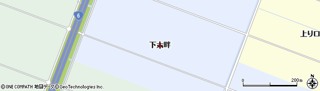 宮城県名取市飯野坂（下大畔）周辺の地図