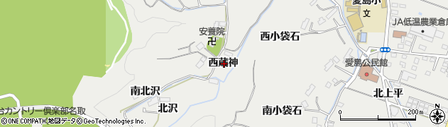 宮城県名取市愛島笠島西蔵神周辺の地図