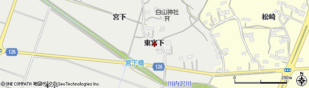 宮城県名取市愛島笠島東宮下周辺の地図
