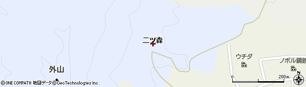 宮城県名取市愛島北目（二ツ森）周辺の地図