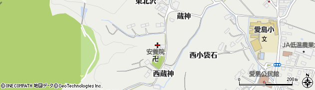 宮城県名取市愛島笠島（西北沢）周辺の地図