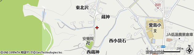 宮城県名取市愛島笠島蔵神周辺の地図