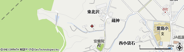 宮城県名取市愛島笠島東北沢15周辺の地図