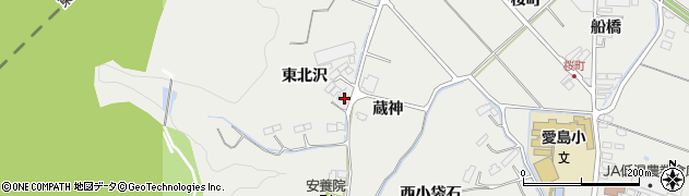 宮城県名取市愛島笠島東北沢22周辺の地図