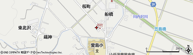 宮城県名取市愛島笠島桜町72周辺の地図