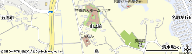 宮城県名取市愛島小豆島山ノ前周辺の地図