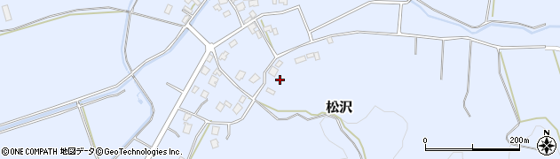 新潟県村上市松沢周辺の地図