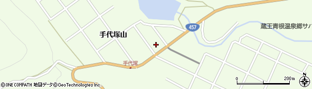 宮城県柴田郡川崎町前川手代塚山周辺の地図