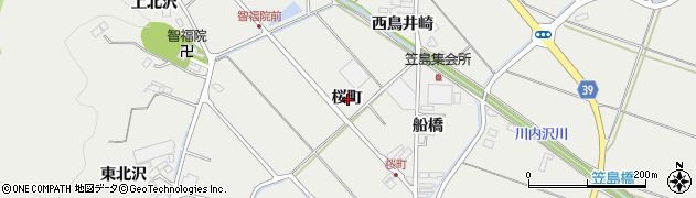 宮城県名取市愛島笠島桜町周辺の地図