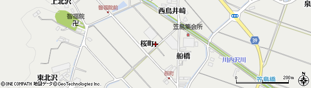 宮城県名取市愛島笠島桜町34周辺の地図