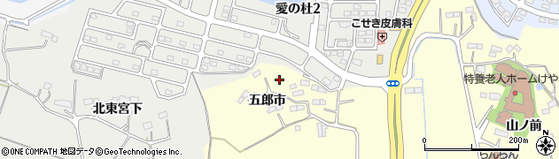 宮城県名取市愛島小豆島五郎市周辺の地図