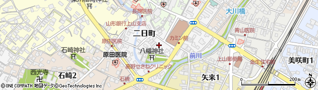 上山市営二日町駐車場周辺の地図
