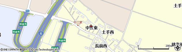 宮城県名取市下増田（中江東）周辺の地図