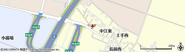 宮城県名取市下増田（中江西）周辺の地図