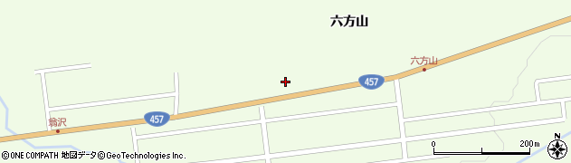 宮城県川崎町（柴田郡）前川（六方山）周辺の地図