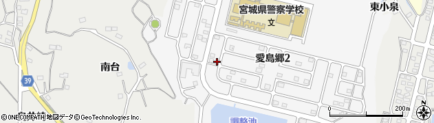 宮城県名取市愛島笠島西小泉周辺の地図