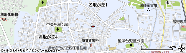 宮城県名取市名取が丘周辺の地図