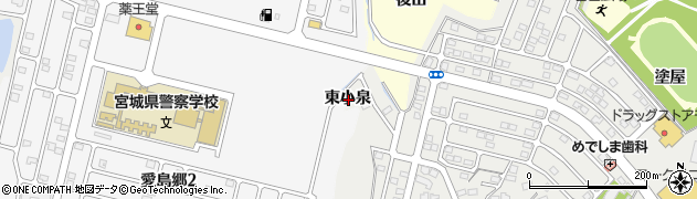 宮城県名取市愛島笠島（東小泉）周辺の地図