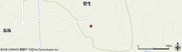 宮城県村田町（柴田郡）菅生（雨ケ沢）周辺の地図