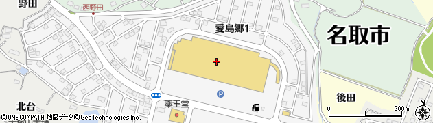 ダイソーホームセンタームサシ名取店周辺の地図