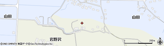 新潟県村上市岩野沢周辺の地図