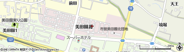 宮城県名取市美田園北12周辺の地図