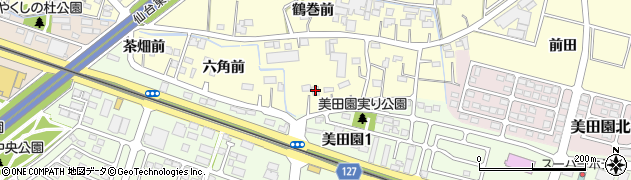 宮城県名取市下増田上五反目周辺の地図