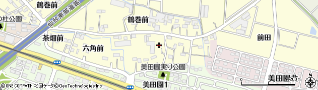 宮城県名取市下増田（下五反目）周辺の地図