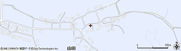 新潟県村上市山田周辺の地図