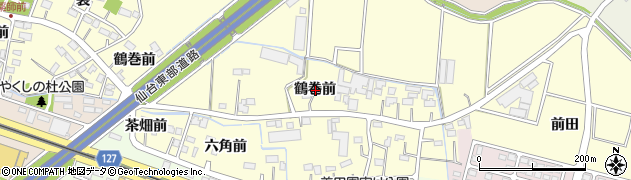 宮城県名取市下増田鶴巻前周辺の地図