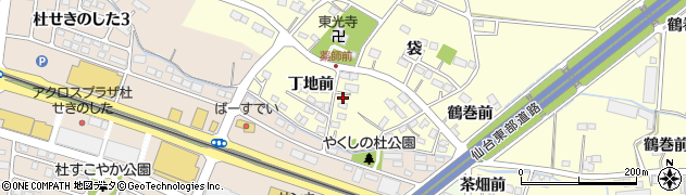 宮城県名取市下増田丁地前周辺の地図