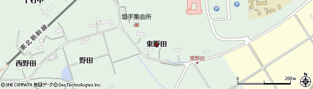 宮城県名取市愛島塩手（東野田）周辺の地図