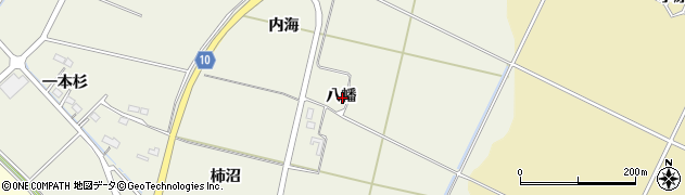 宮城県名取市牛野八幡周辺の地図