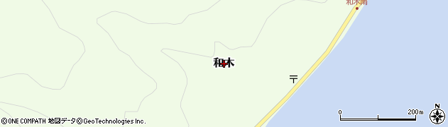 新潟県佐渡市和木周辺の地図