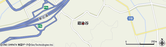宮城県村田町（柴田郡）菅生（鍛治谷）周辺の地図