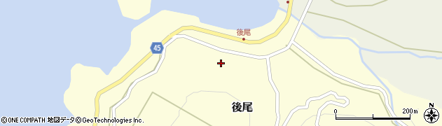 新潟県佐渡市後尾1319周辺の地図