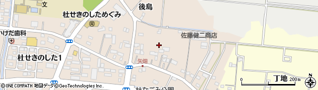 宮城県名取市増田後島周辺の地図