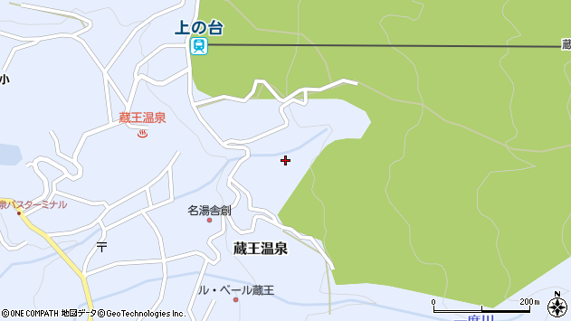 〒990-2301 山形県山形市蔵王温泉の地図