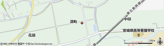 宮城県名取市愛島塩手深町周辺の地図