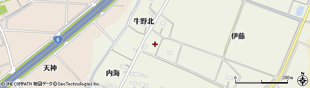 宮城県名取市牛野（伊藤）周辺の地図