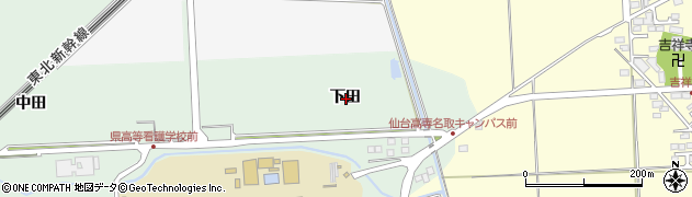 宮城県名取市愛島塩手下田周辺の地図